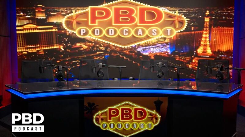 The News Desk studio — broadcast-ready anchor desk with 14-ft LED wall